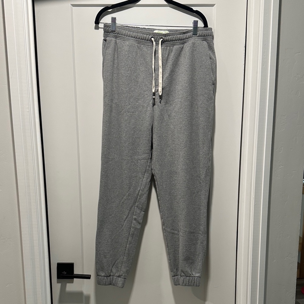 🛍️ REEF Men's Jogger SWEATPANTS gray size Small - Picture 2 of 3